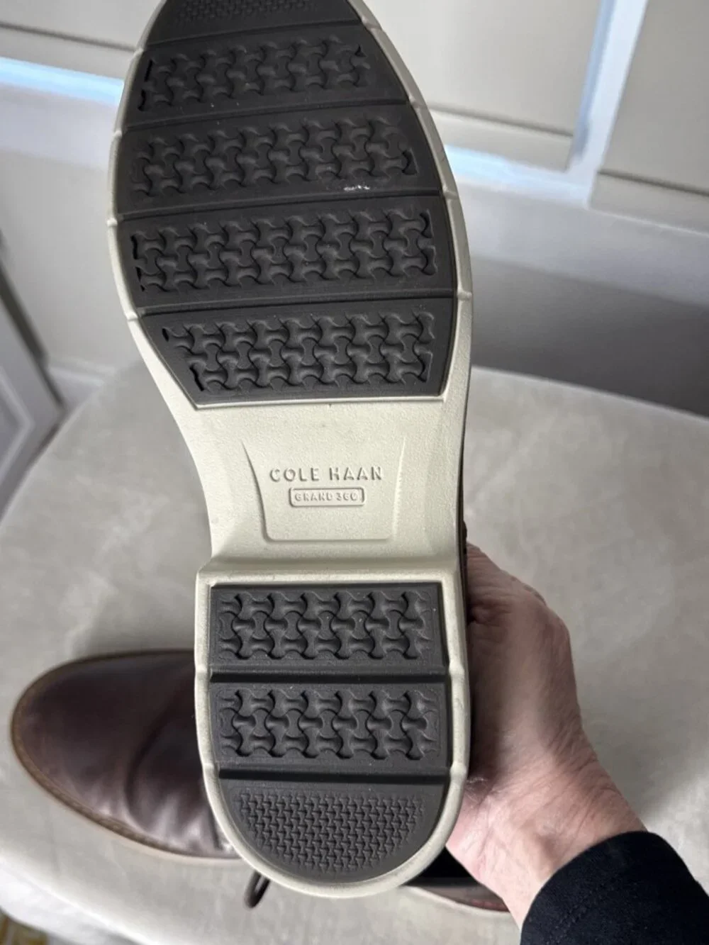 Cole Haan Go-To Plain Toe Oxford Shoes Dark Coffee Brown C35083 Men's Size 10M